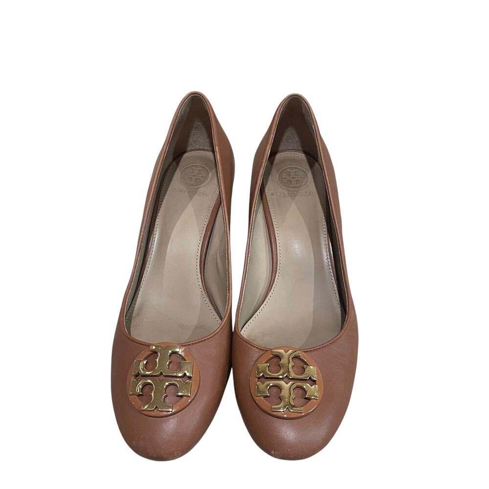 Tory burch janey leather pumps royal tan - Picture 3 of 7